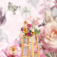 Lofaris Oil Painting Butterfly Floral Fine Art Photo Backdrop