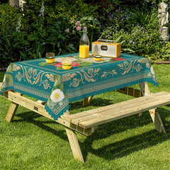 Lofaris Old Style Flowers Rectangle Tablecloth