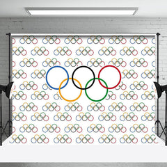 Lofaris Olympic Rings Sport Backdrop For Clubs Party Events