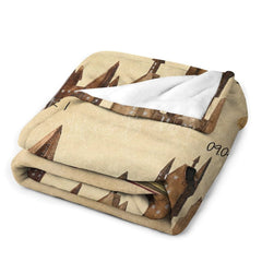 Lofaris Once Upon A Time Fairy Tale Book Custom Name Blanket