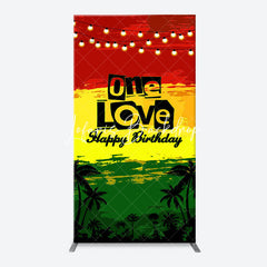 Lofaris One Love Hawaii Evening Night Arch Birthday Backdrop