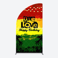 Lofaris One Love Hawaii Evening Night Arch Birthday Backdrop