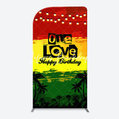 Lofaris One Love Hawaii Evening Night Arch Birthday Backdrop