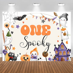 Lofaris One Spooky Boo Halloween Theme 1St Birthday Backdrop