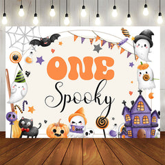 Lofaris One Spooky Boo Halloween Theme 1St Birthday Backdrop