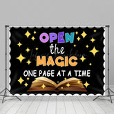Lofaris Open The Magic Books Sparkle Back To School Backdrop