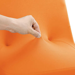 Lofaris Orange Open Back Stretch Spandex Folding Chair Cover