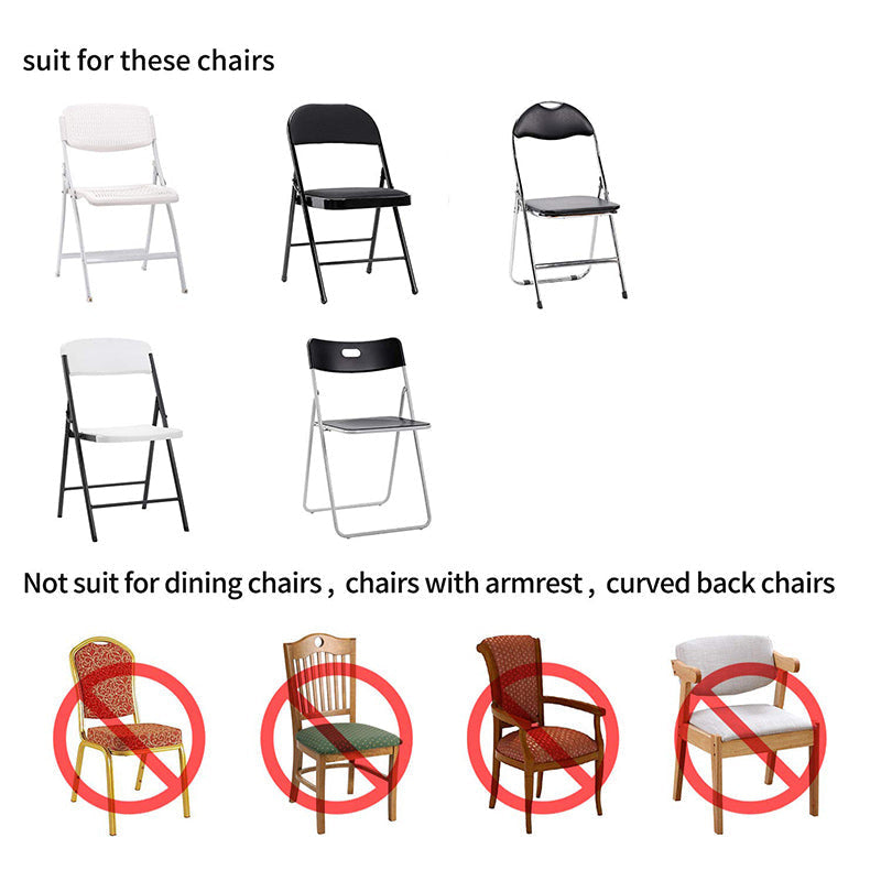 Lofaris Orange Open Back Stretch Spandex Folding Chair Cover