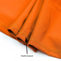 Lofaris Orange Spandex Elastic Banquet Chair Bands Ties Bows