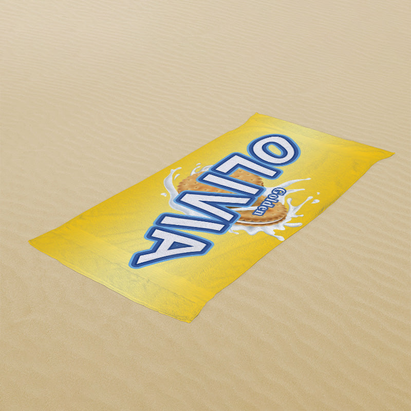 Lofaris Oreo Custom Beach Towel for Kids Party Gift