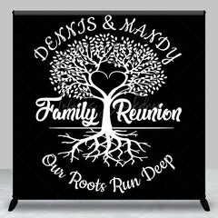 Lofaris Our Roots Run Deep Tree Custom Family Reunion Backdrop