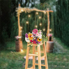 Lofaris Outdoor Greenery Floral Backdrop For Photography