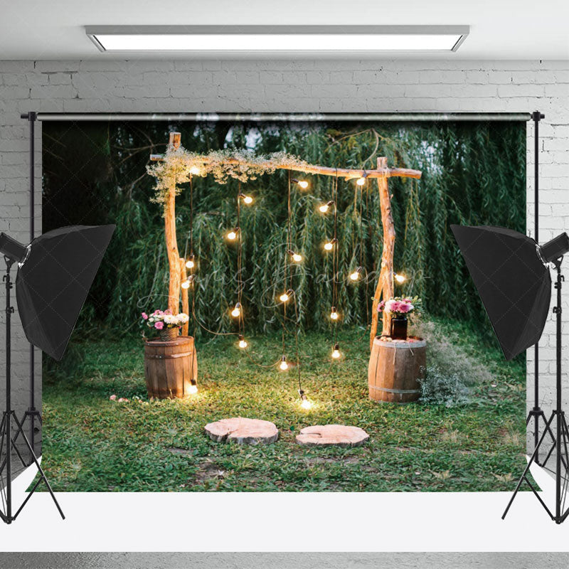 Lofaris Outdoor Greenery Floral Backdrop For Photography