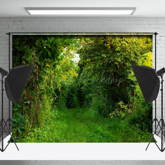 Lofaris Outdoors Pullulate Green Grass Trees Spring Backdrop