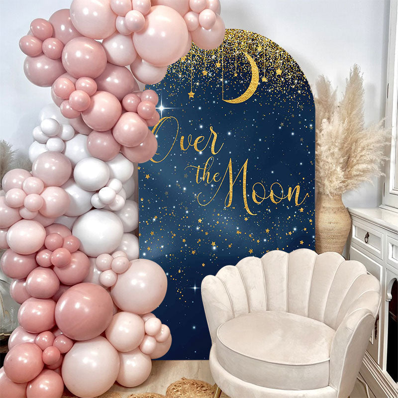 Lofaris Over The Moon Baby Shower Double Sided Arch Backdrop