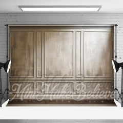 Lofaris Painted Trim Moulding Cream Retro Wall Backdrop