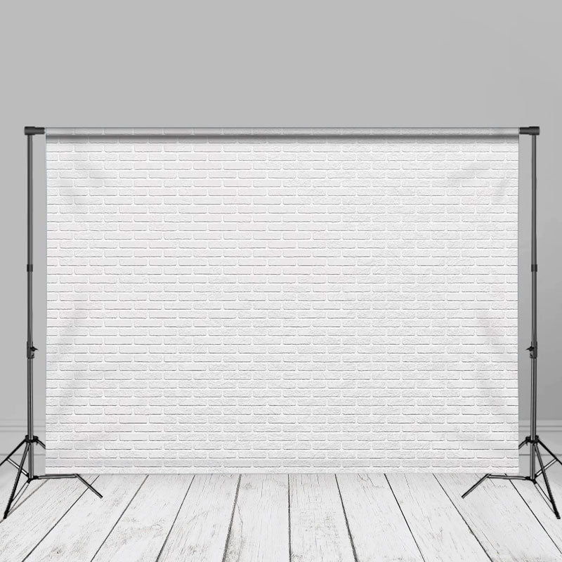 Lofaris Painted White Brick Wall Photoshoot Studio Backdrop
