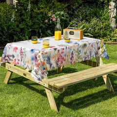 Lofaris Painting Flowers Rectangle Tablecloth For Party