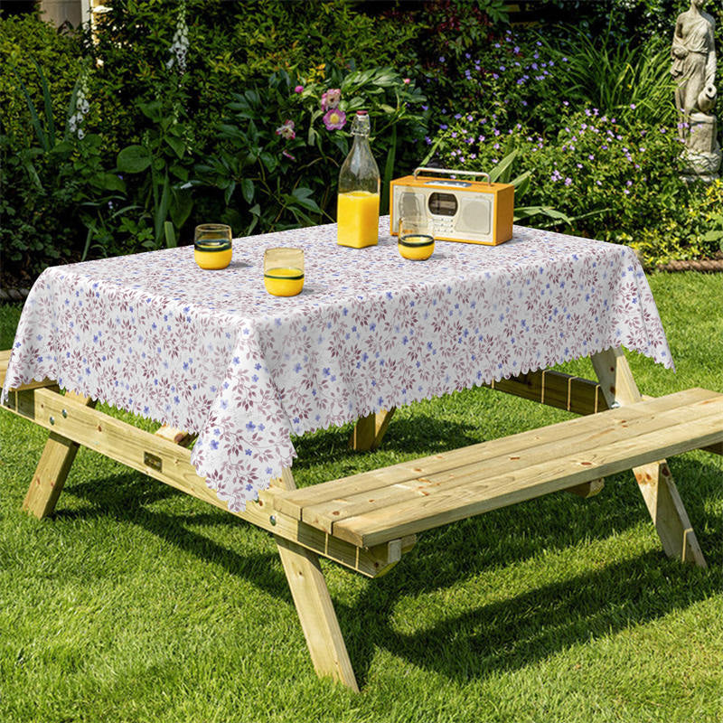 Lofaris Pastoral Flowers Dining Room Rectangle Tablecloth