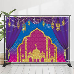 Lofaris Pendant Lantern Curtain Palace Eid Mubarak Backdrop