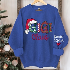 Lofaris Peronalized Christmas Gigi And Grandkids Sweatshirt