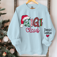Lofaris Peronalized Christmas Gigi And Grandkids Sweatshirt