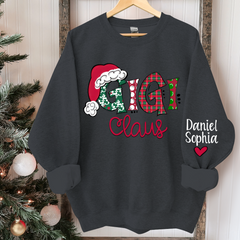 Lofaris Peronalized Christmas Gigi And Grandkids Sweatshirt