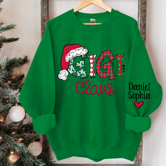 Lofaris Peronalized Christmas Gigi And Grandkids Sweatshirt