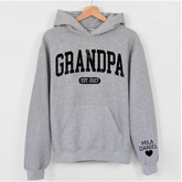Lofaris Personalize Grandpa Papa Dad Gift Custom Name Hoodie