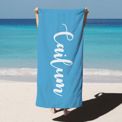 Lofaris Personalized Alphabet Cute Kids Beach Towel