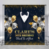 Lofaris Personalized Balloon Suit Tie 50th Birthday Backdrop