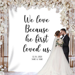 Lofaris Personalized Beach Wedding Ceremony Backdrop Outdoor
