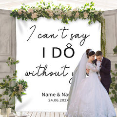 Lofaris Personalized Boho Engagement Wedding Backdrop Decor