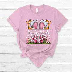 Lofaris Personalized Bunny Nana And Kids Easter T-Shirt