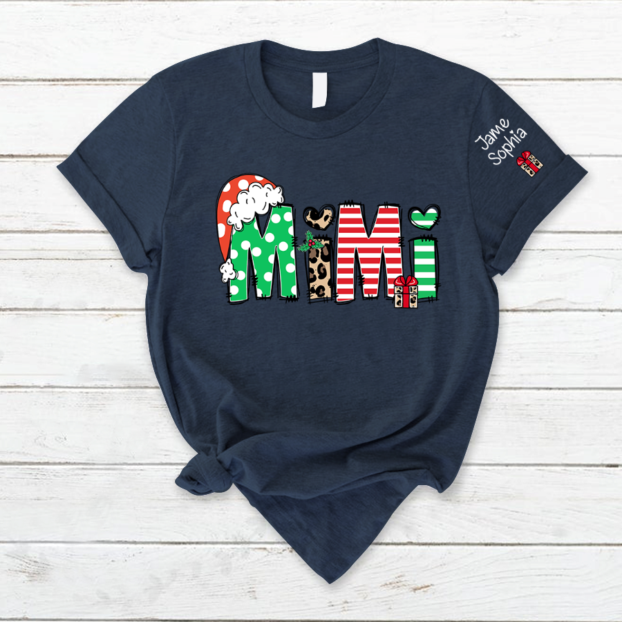 Lofaris Personalized Christmas Gift Mimi And Kids T-Shirt
