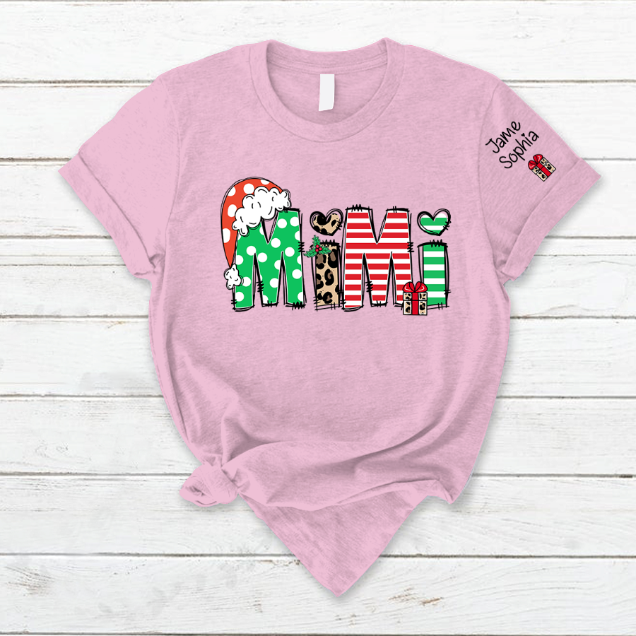 Lofaris Personalized Christmas Gift Mimi And Kids T-Shirt