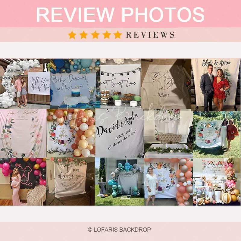 Lofaris Personalized Class of 2022 Graduation Backdrop Banner