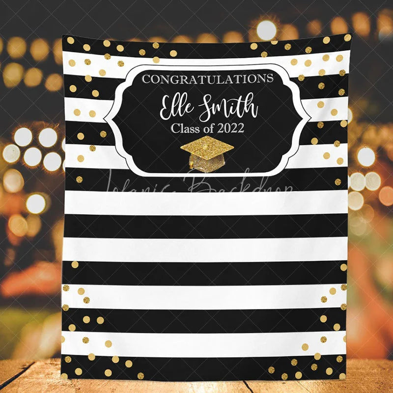 Lofaris Personalized College Graduation Backdrop Banner