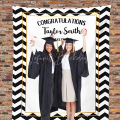 Lofaris Personalized College Graduation Backdrop Banner