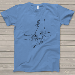 Lofaris Personalized Dad And Kids Hands Fathers Day T - Shirt