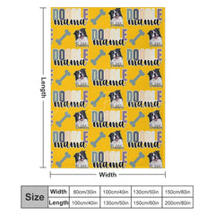 Lofaris Personalized Dog Photo Bones Doodle Mama Blanket
