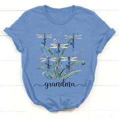 Lofaris Personalized Dragonfly Nana and Kids Family T-Shirt