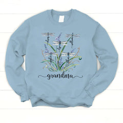 Lofaris Personalized Dragonfly Weeds Sweet Family Sweatshirt