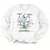 Lofaris Personalized Dragonfly Weeds Sweet Family Sweatshirt
