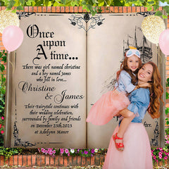 Lofaris Personalized Fairy Tale Book Birthday Photo Backdrop