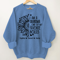 Lofaris Personalized Favorite Roles Grandma Kids Sweatshirt