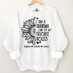 Lofaris Personalized Favorite Roles Grandma Kids Sweatshirt