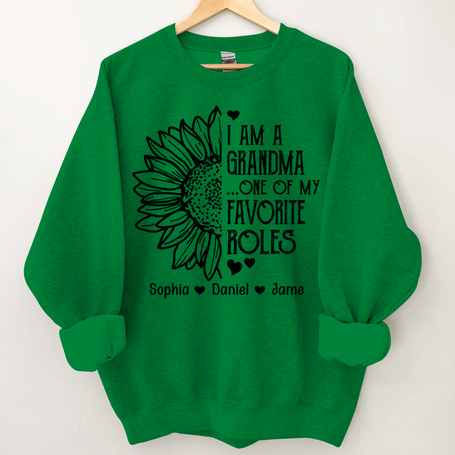 Lofaris Personalized Favorite Roles Grandma Kids Sweatshirt