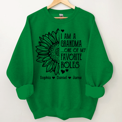 Lofaris Personalized Favorite Roles Grandma Kids Sweatshirt