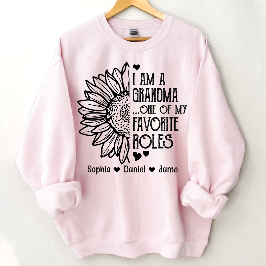 Lofaris Personalized Favorite Roles Grandma Kids Sweatshirt